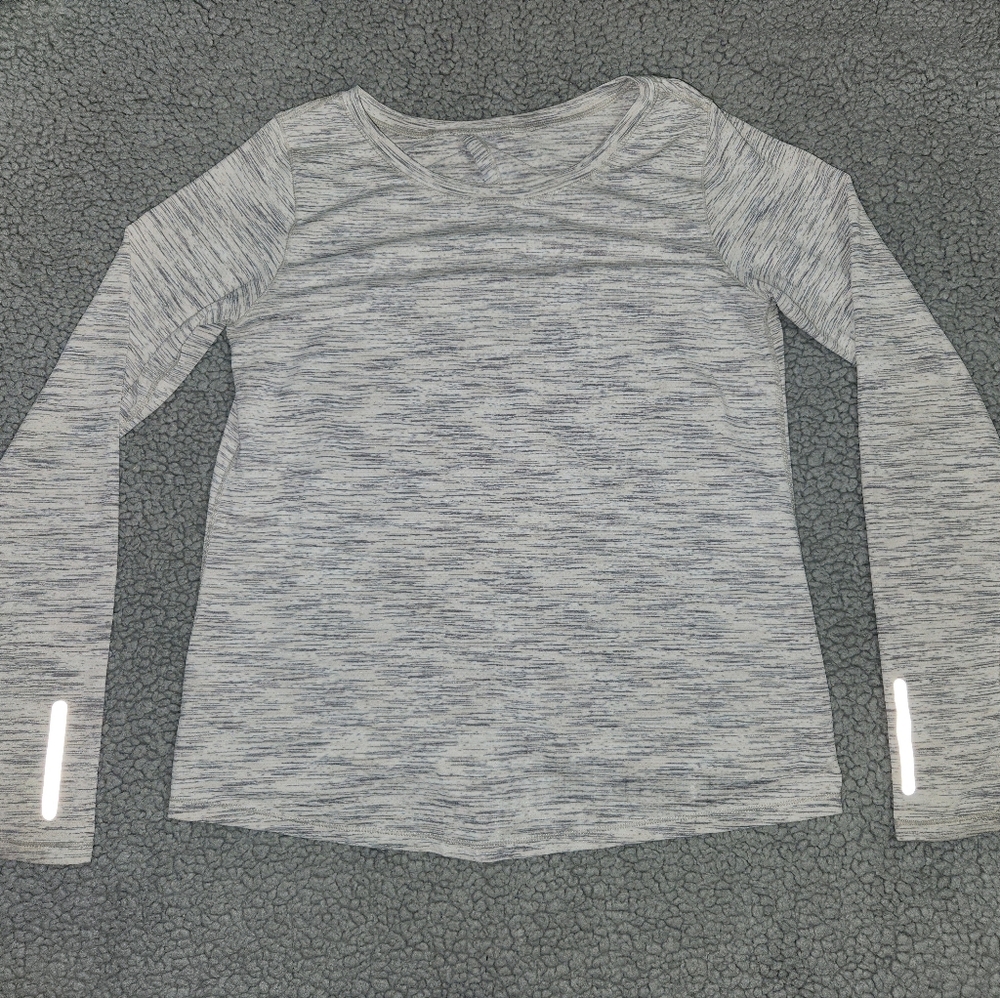 Gray Long Sleeve Women's Top